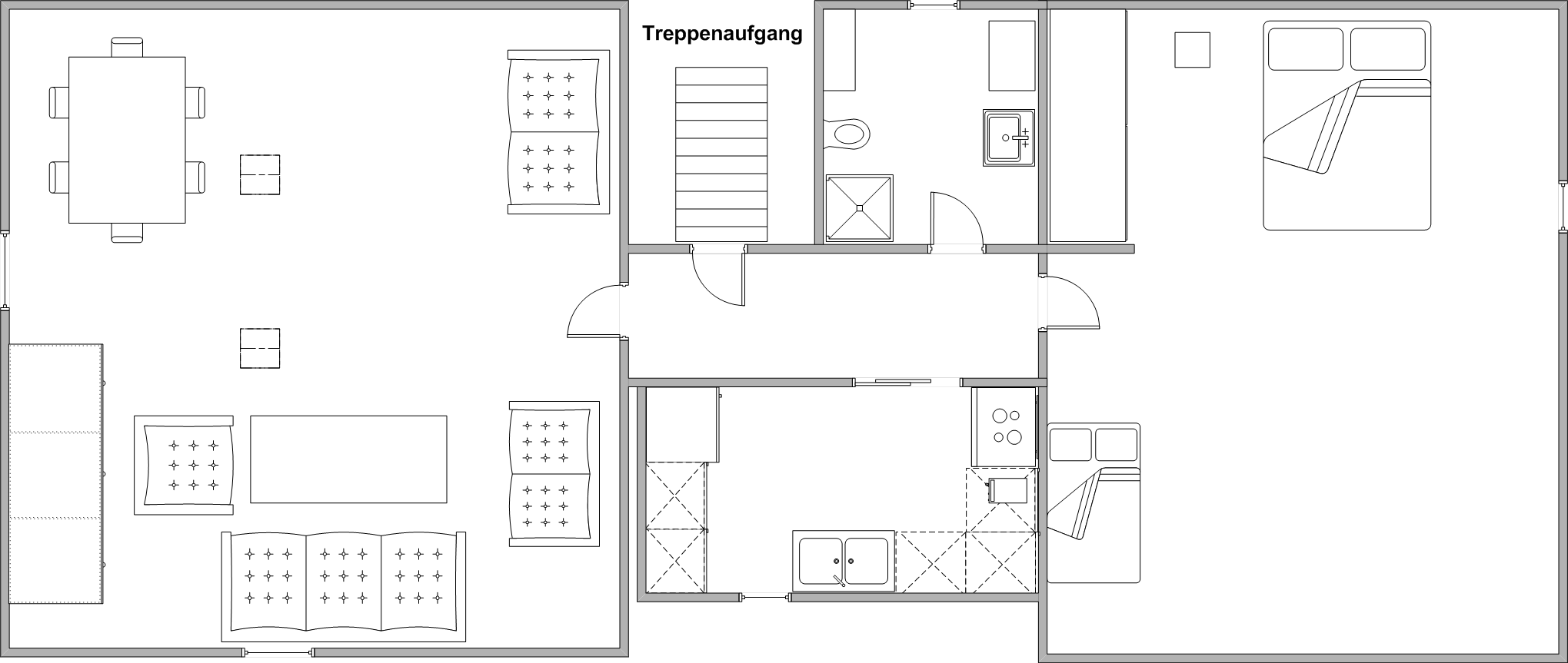 Querschnitt der Ferienwohnung Christoffers